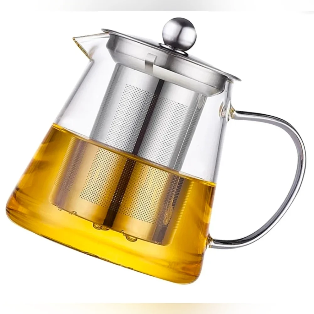 Glass Teapot with Removable Stainless Steel Infuser - 20oz - Picture 1 of 10